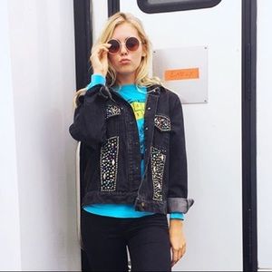 Levi’s studded/ bedazzled vintage denim jacket